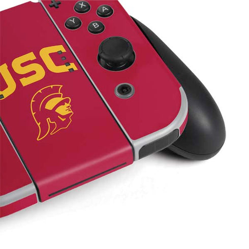 University of Southern California USC Trojan Logo Nintendo Switch OLED (2021) Skin